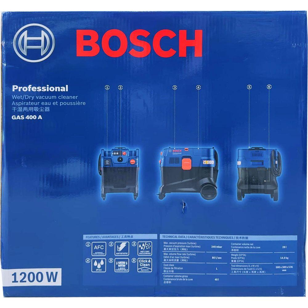 Bosch GAS 400 All Purpose Extractor / Wet & Dry Vacuum 1200W | Bosch by KHM Megatools Corp. Bosch GAS 400 All Purpose Extractor / Wet & Dry Vacuum 1200W | Bosch by KHM Megatools Corp.